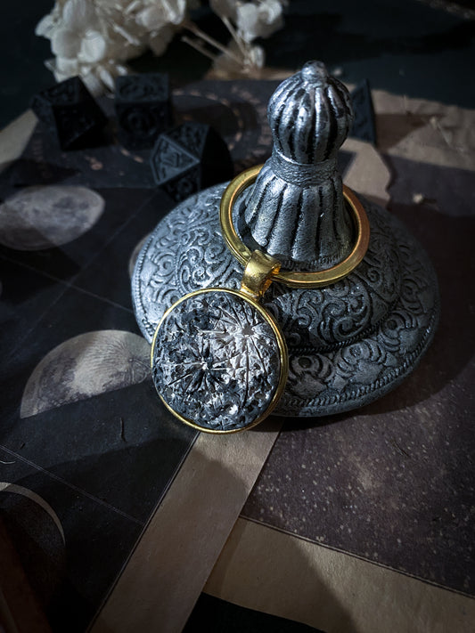 Moon Keyring | Portachiavi Luna piena in Ceramica