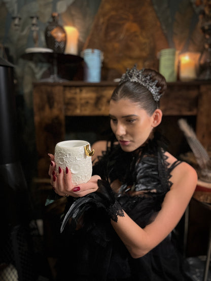 Moonlight Gold | Tazza Lunare in Ceramica