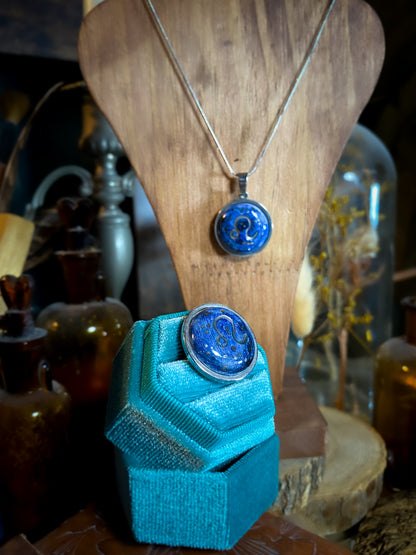 Platinum Astro Soul | Ciondolo e Anello Zodiacale in Ceramica e Lustro Platino