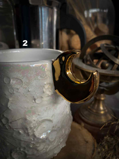 Moonlight Gold | Tazza Lunare in Ceramica