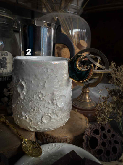Moonlight Gold | Tazza Lunare in Ceramica