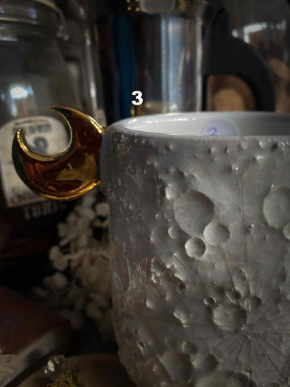 Moonlight Gold | Tazza Lunare in Ceramica