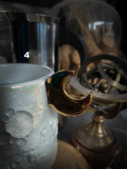 Moonlight Gold | Tazza Lunare in Ceramica