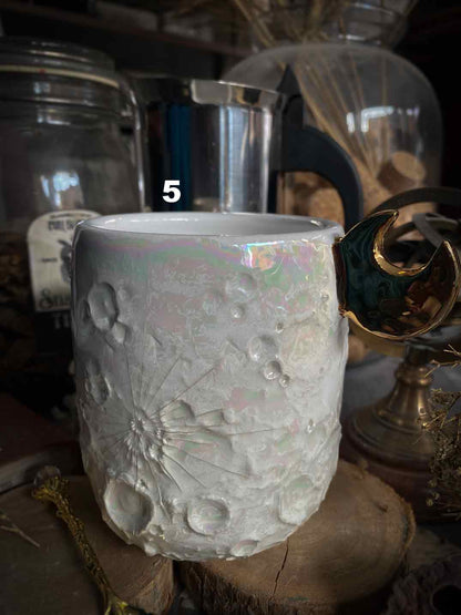 Moonlight Gold | Tazza Lunare in Ceramica