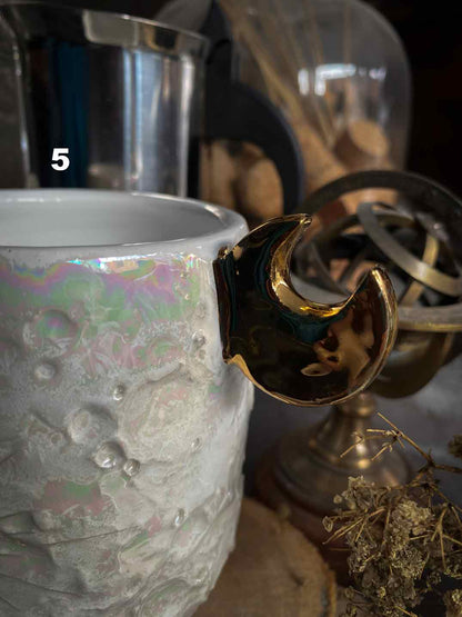 Moonlight Gold | Tazza Lunare in Ceramica