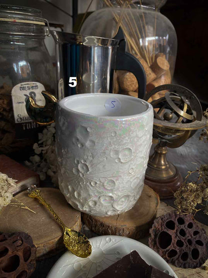 Moonlight Gold | Tazza Lunare in Ceramica