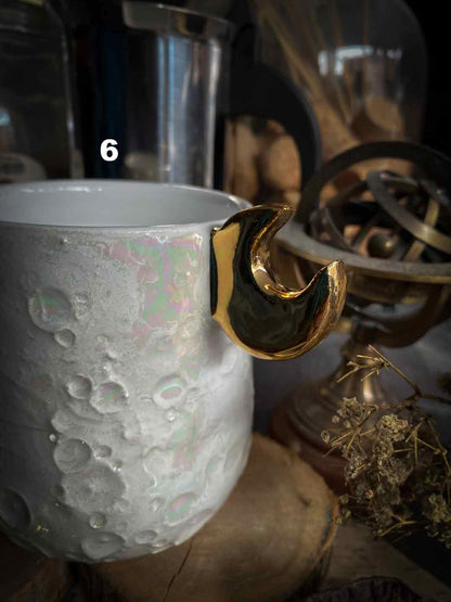 Moonlight Gold | Tazza Lunare in Ceramica