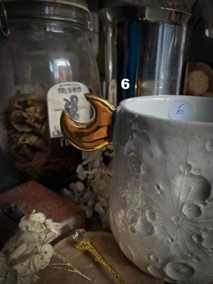 Moonlight Gold | Tazza Lunare in Ceramica