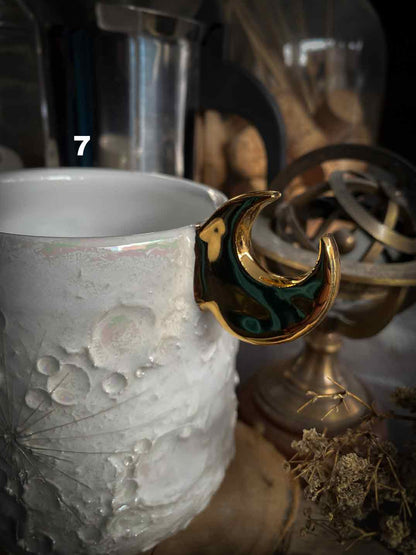 Moonlight Gold | Tazza Lunare in Ceramica