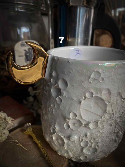 Moonlight Gold | Tazza Lunare in Ceramica
