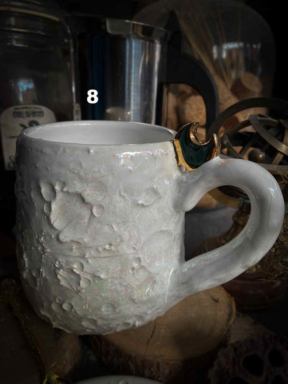 Moonlight Gold | Tazza Lunare in Ceramica
