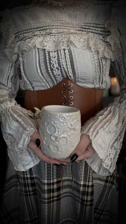 Moonlight Gold | Tazza Lunare in Ceramica