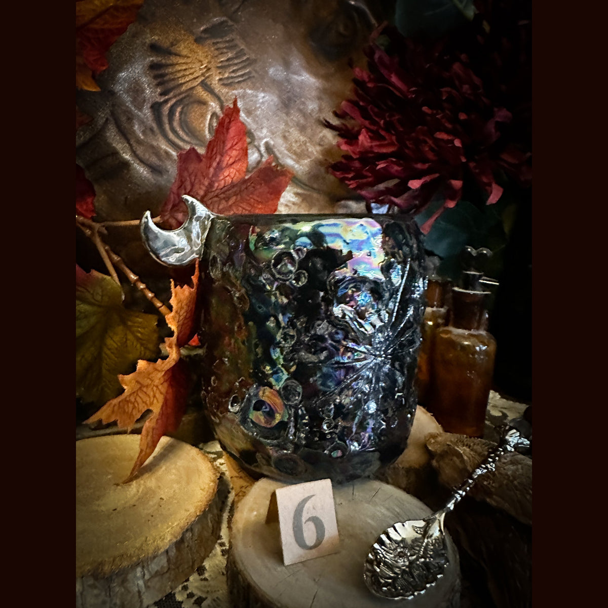 Moonlight Platinum Black | Tazza Lunare in Ceramica
