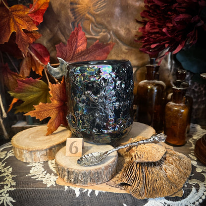 Moonlight Platinum Black | Tazza Lunare in Ceramica