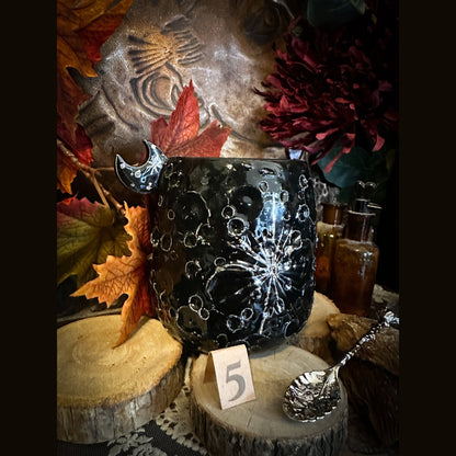 Moonlight Platinum Black | Tazza Lunare in Ceramica