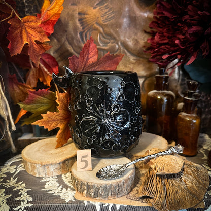 Moonlight Platinum Black | Tazza Lunare in Ceramica