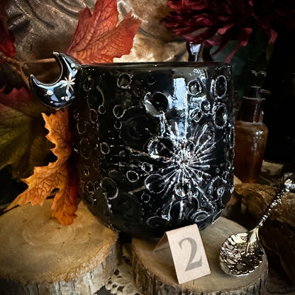 Moonlight Platinum Black | Tazza Lunare in Ceramica