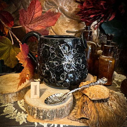 Moonlight Platinum Black | Tazza Lunare in Ceramica