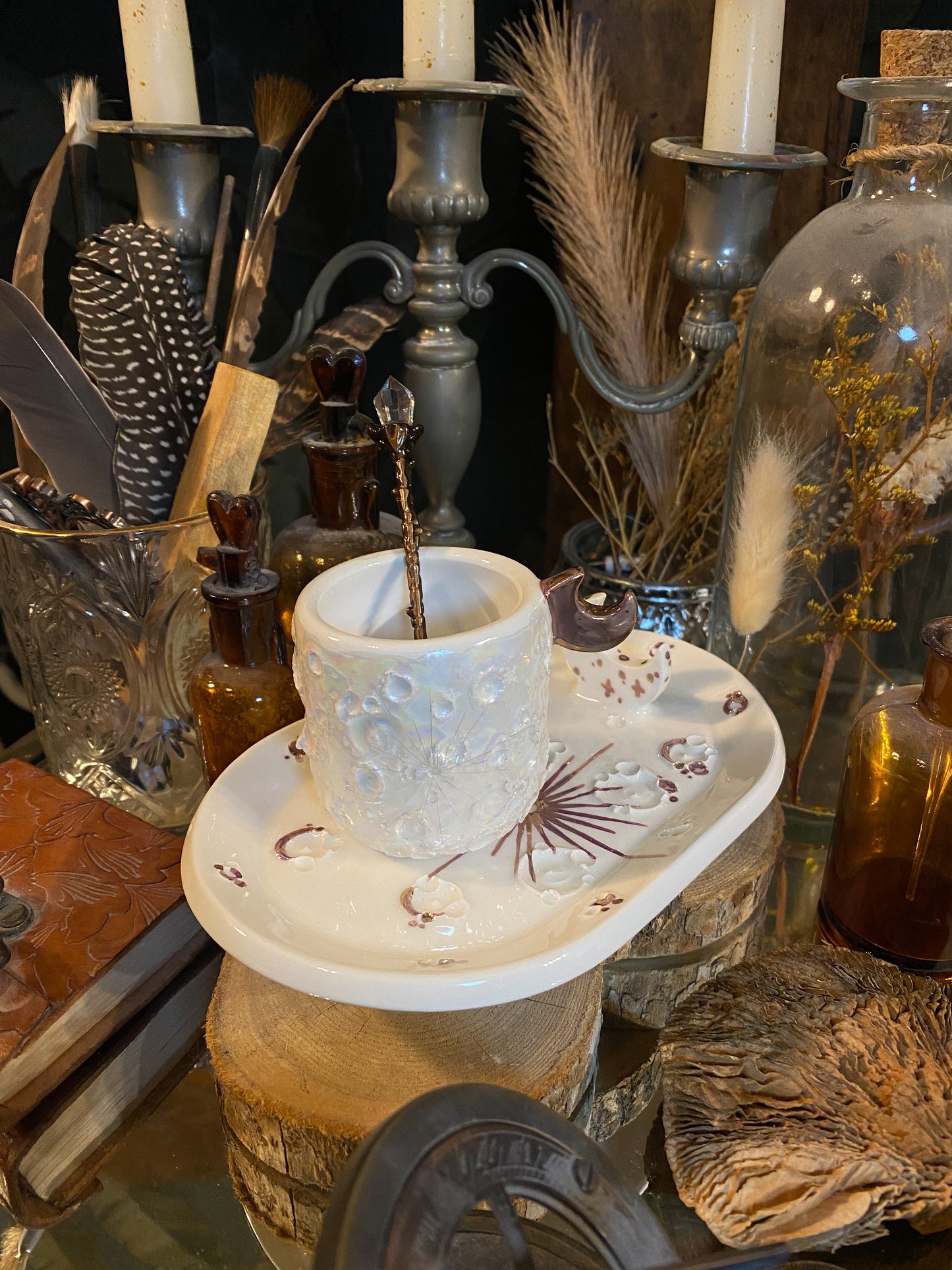 SET: Tazzina + Piattino | Baby Moonlight Rose Gold + White and Rose Gold