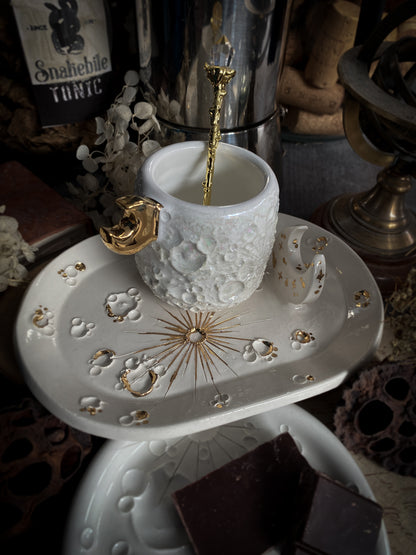 SET: Tazzina + Piattino | Baby Moonlight Gold + White and Gold