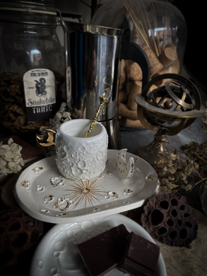 SET: Tazzina + Piattino | Baby Moonlight Gold + White and Gold