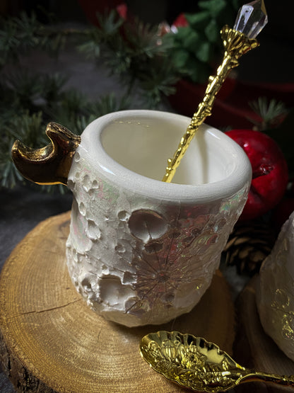 Baby Moonlight Gold | Tazzina Lunare in Ceramica